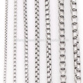 New style fashion long chain necklaces, stainless steel wholesale square box neck chain